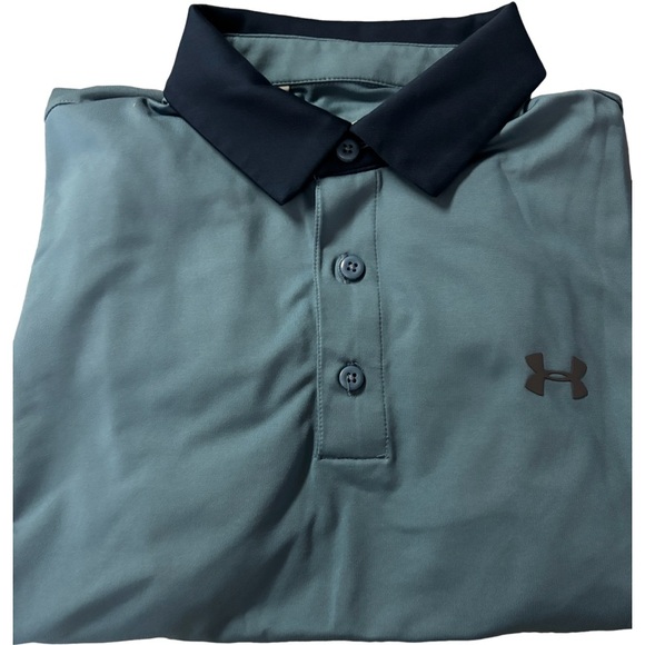 Lot of 2 X Under Armor Heat Gear Short Sleeve Golfing Polos Size M - Picture 3 of 5